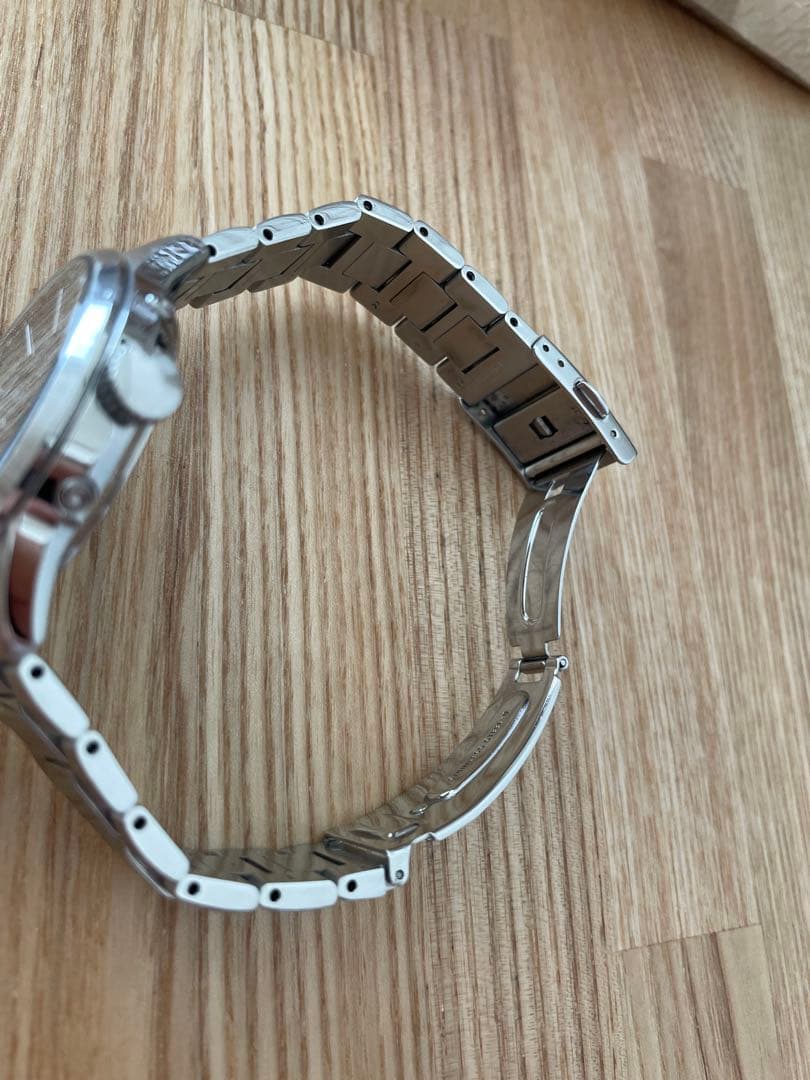 SEIKO ステンレススチール 時計 ブラックダイヤル