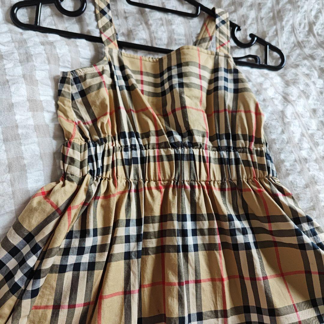 Burberry チェック柄 ノースリーブワンピース 104cm