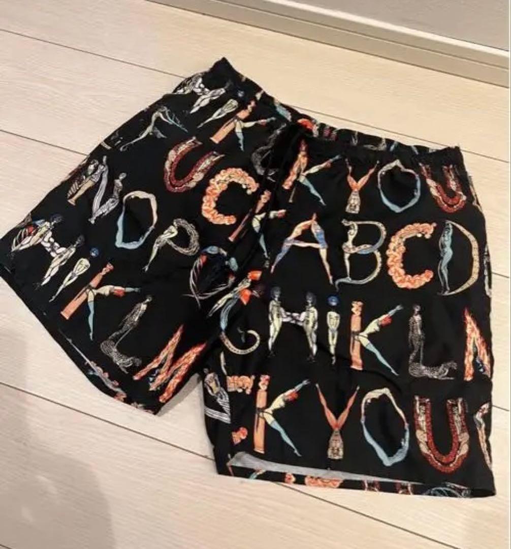 18SS Supreme アルファベットプリントショートパンツ