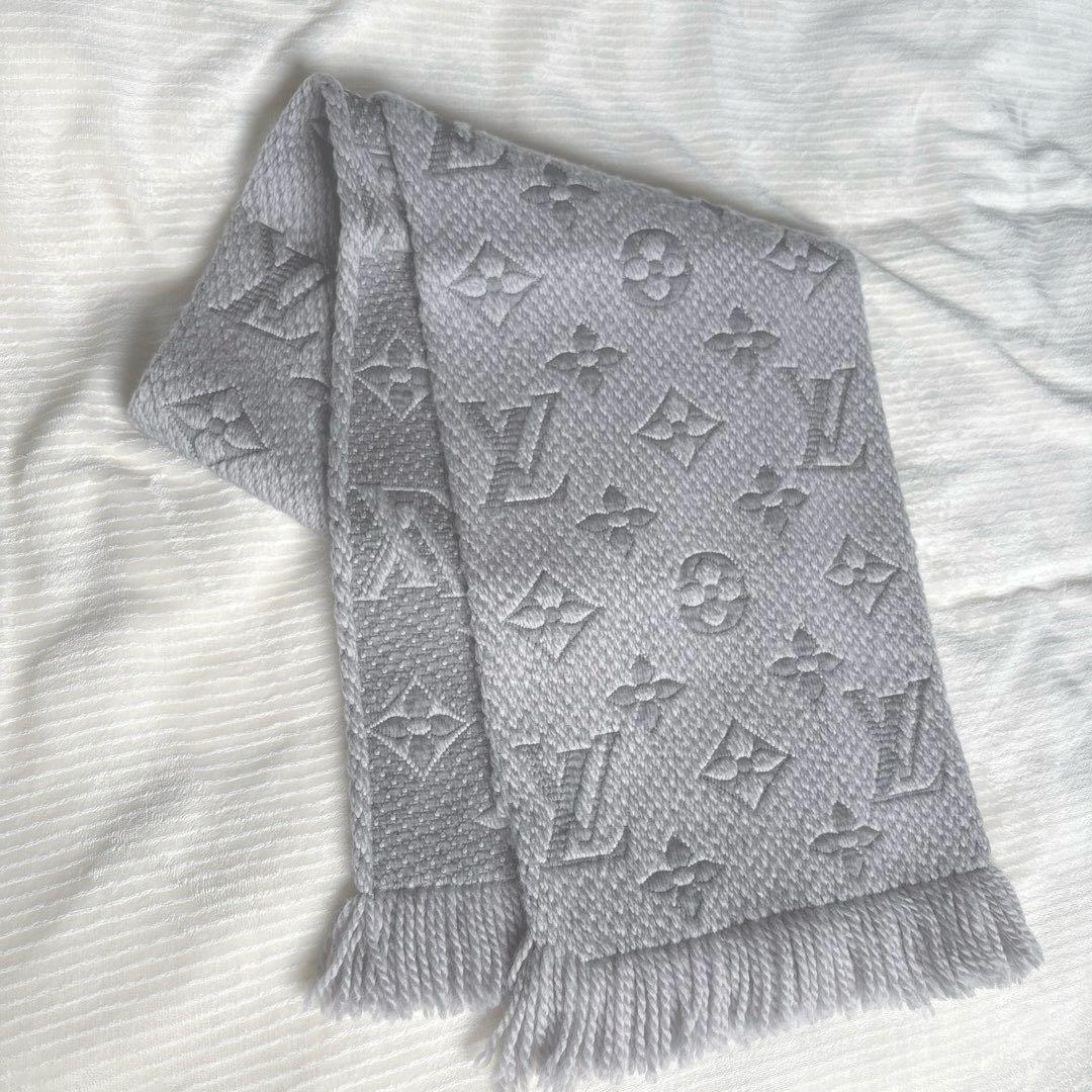 ❤️美品！お洒落なルイヴィトン　マフラー　グレー系