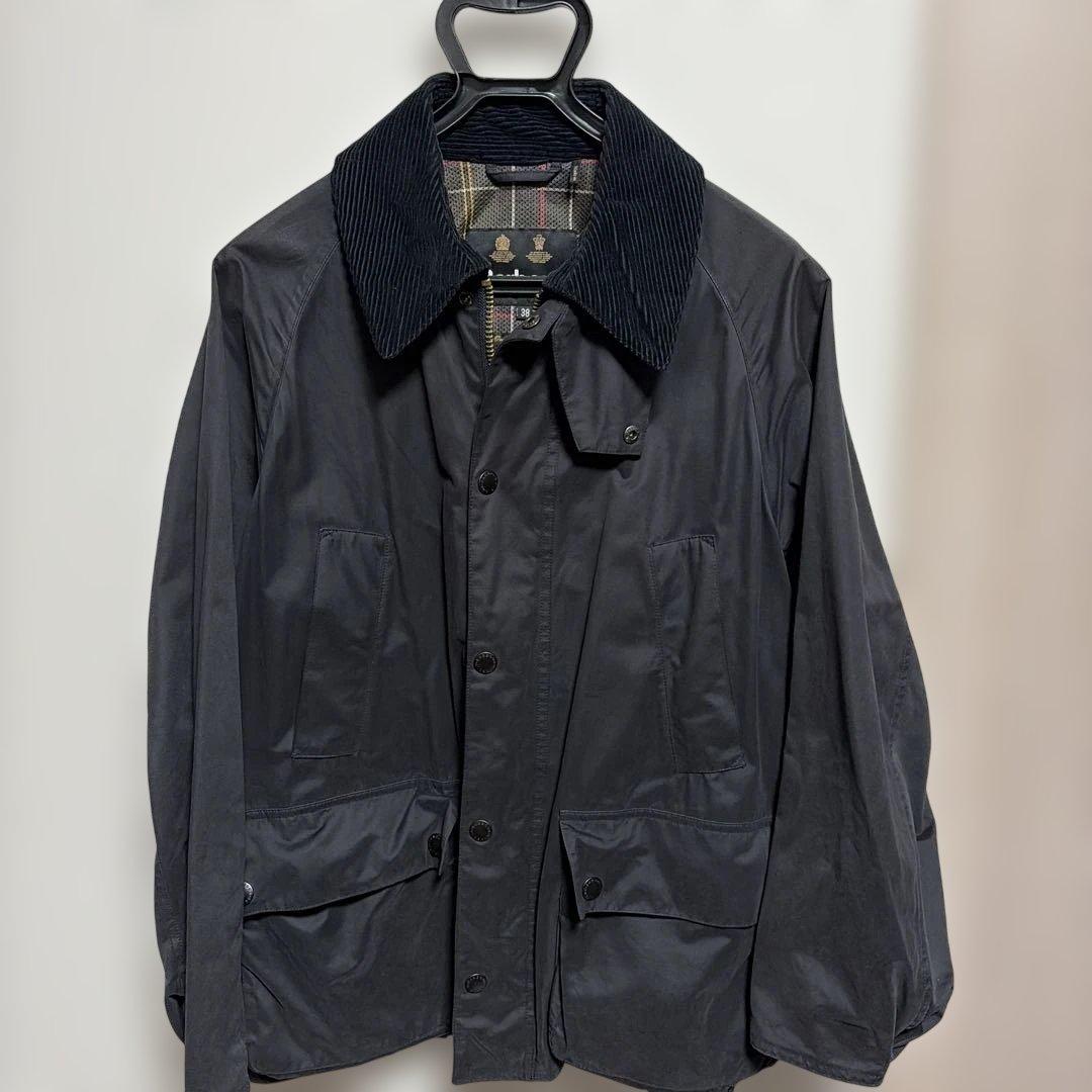 Barbour バブアー　オーバーサイズビデイル　ピーチスキン　ブラック　38