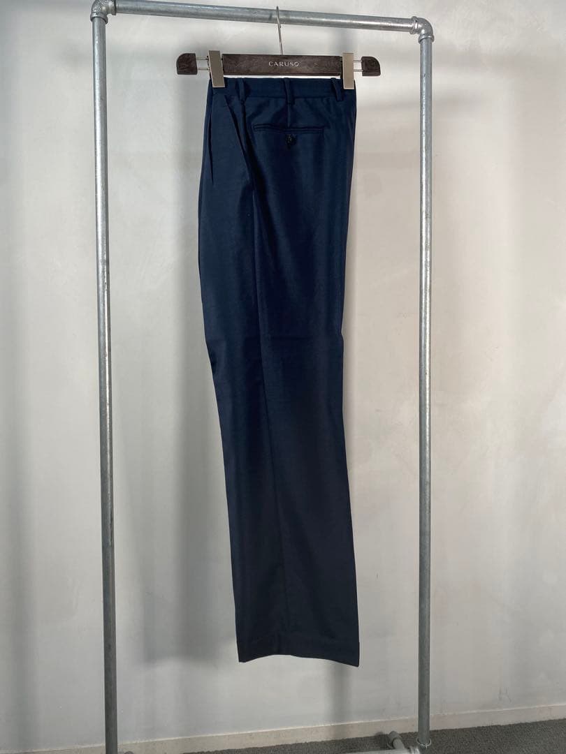 HERMES Archive スーツ　モヘヤ　ネイビー 48