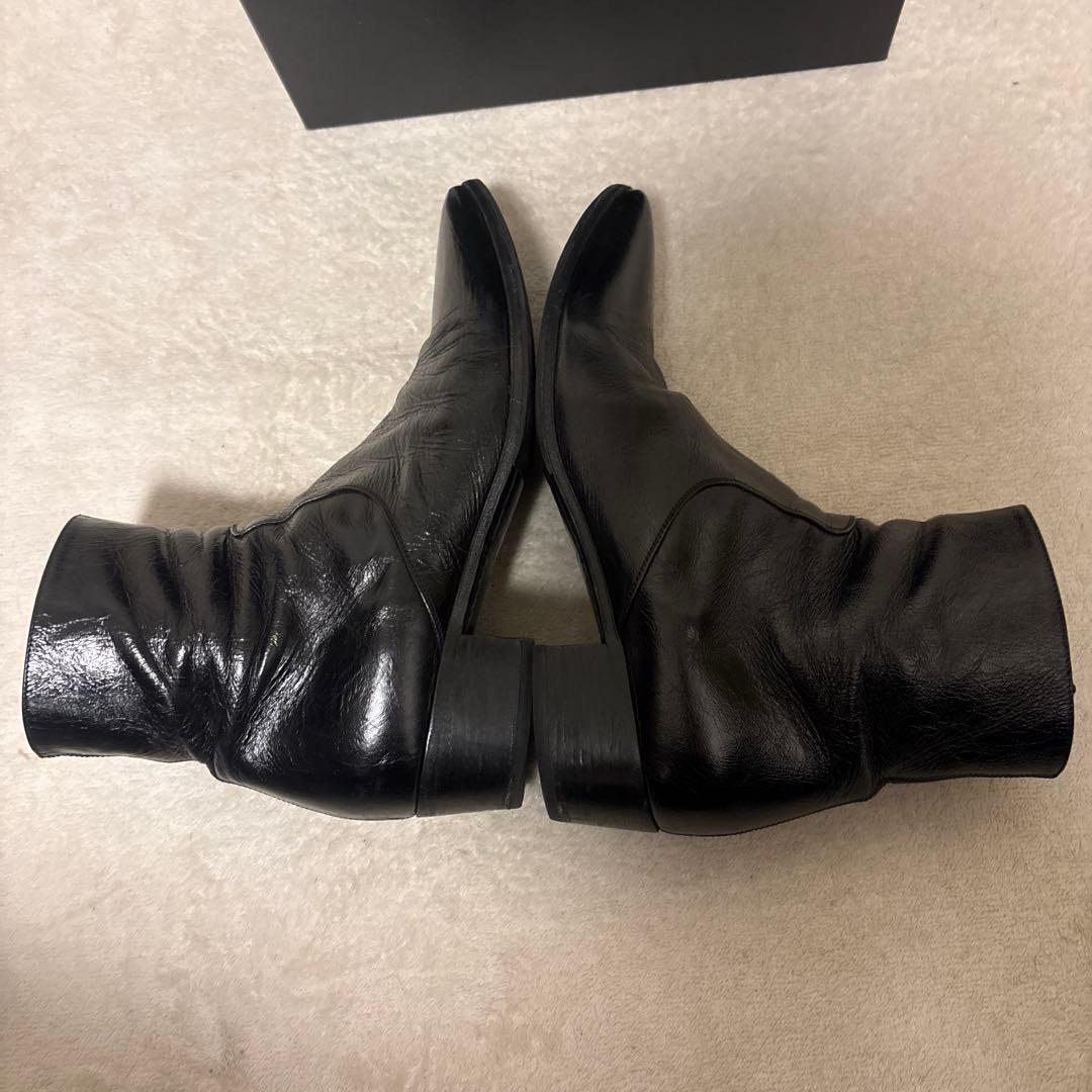 靴 saint laurent paris french lether boots
