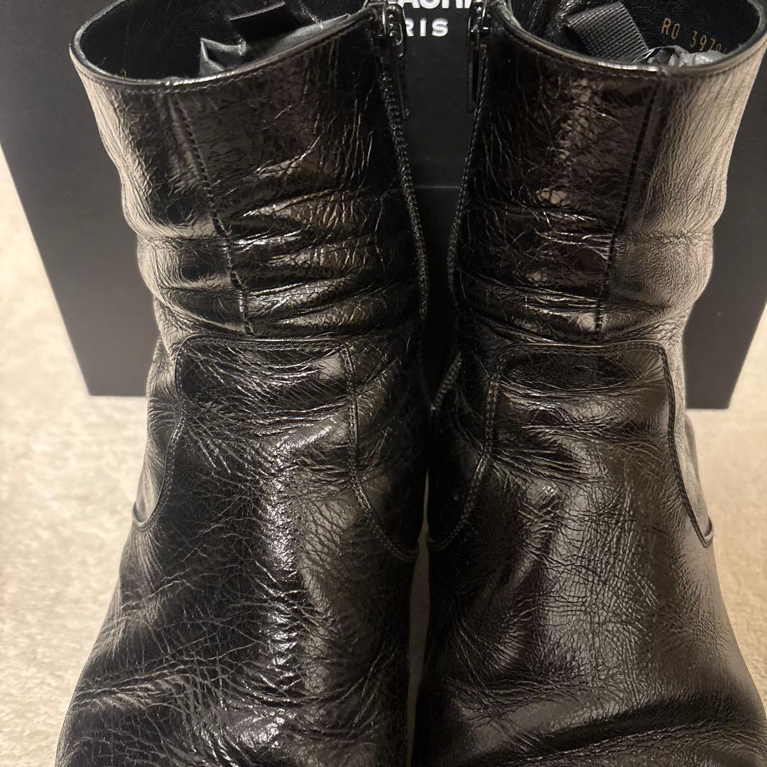 靴 saint laurent paris french lether boots