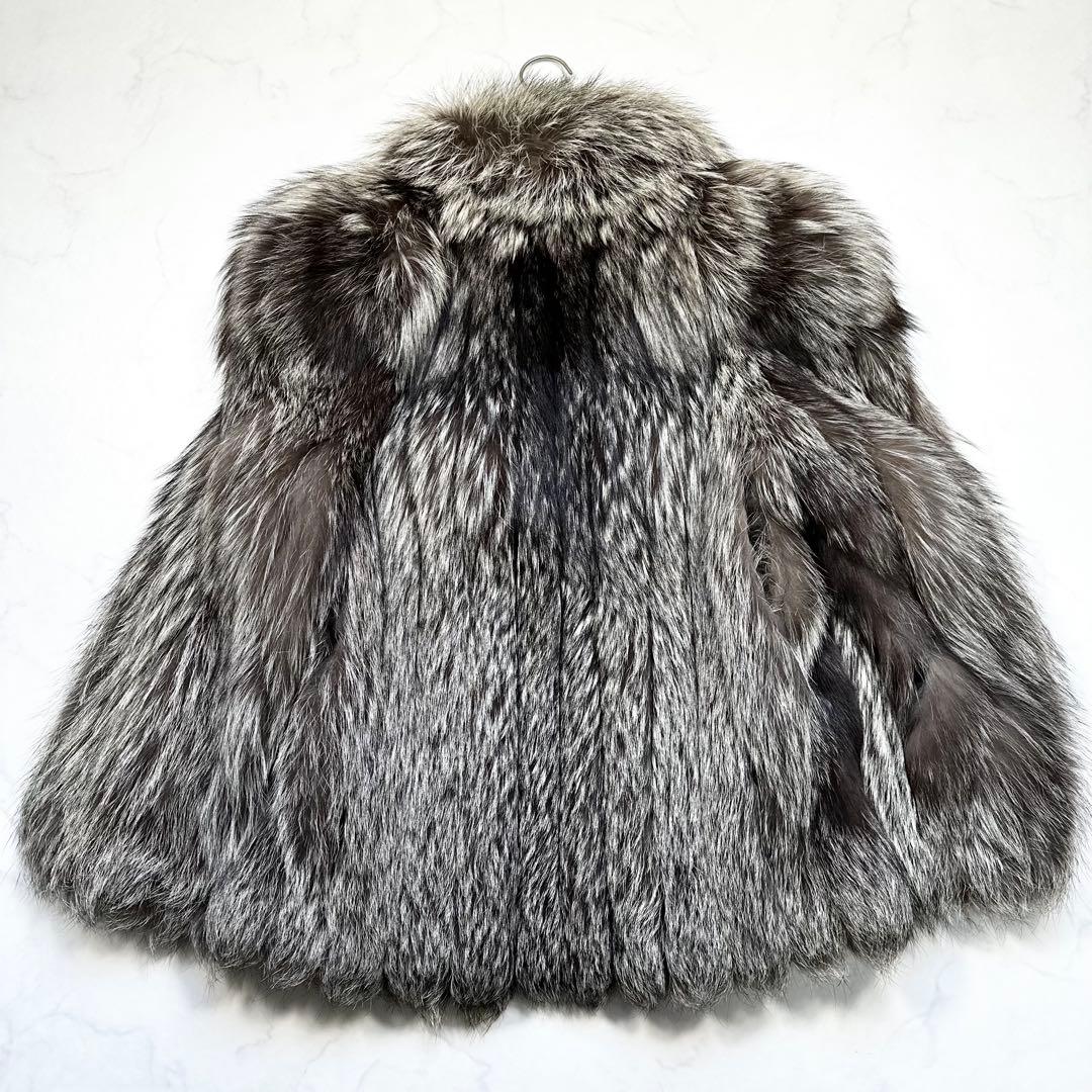 未使用級✨SAGA FOX シルバーフォックス 金サガ 毛皮コート 11号 L位