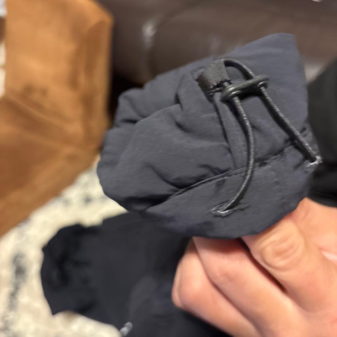 アンパスィ中綿ダウンパンツサイドロゴ