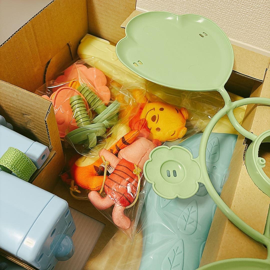 【未使用に近い】 くまのプーさん えらべる回転6WAY ジムにへんしんメリー