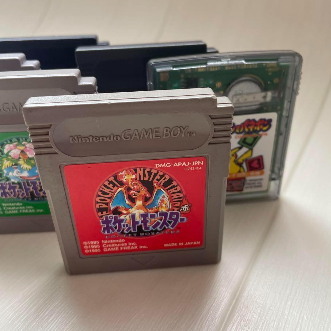 ゲームボーイGBポケモンPokémonカメラ赤黄緑金銀ポケモンパネポン6本セット