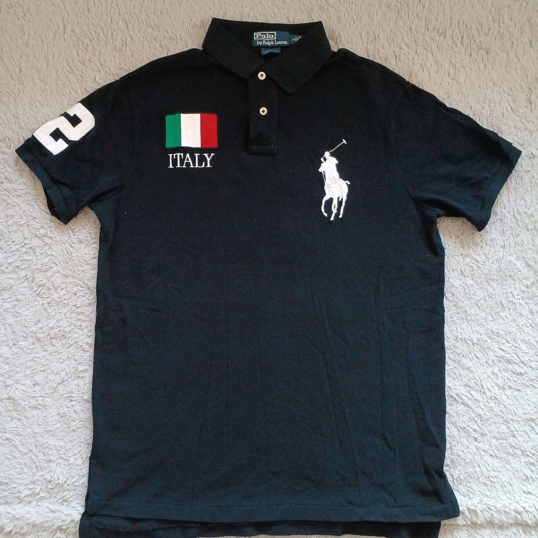 Ralph Lauren 半袖 ポロシャツ イタリア 刺繍ロゴ ビッグポニー