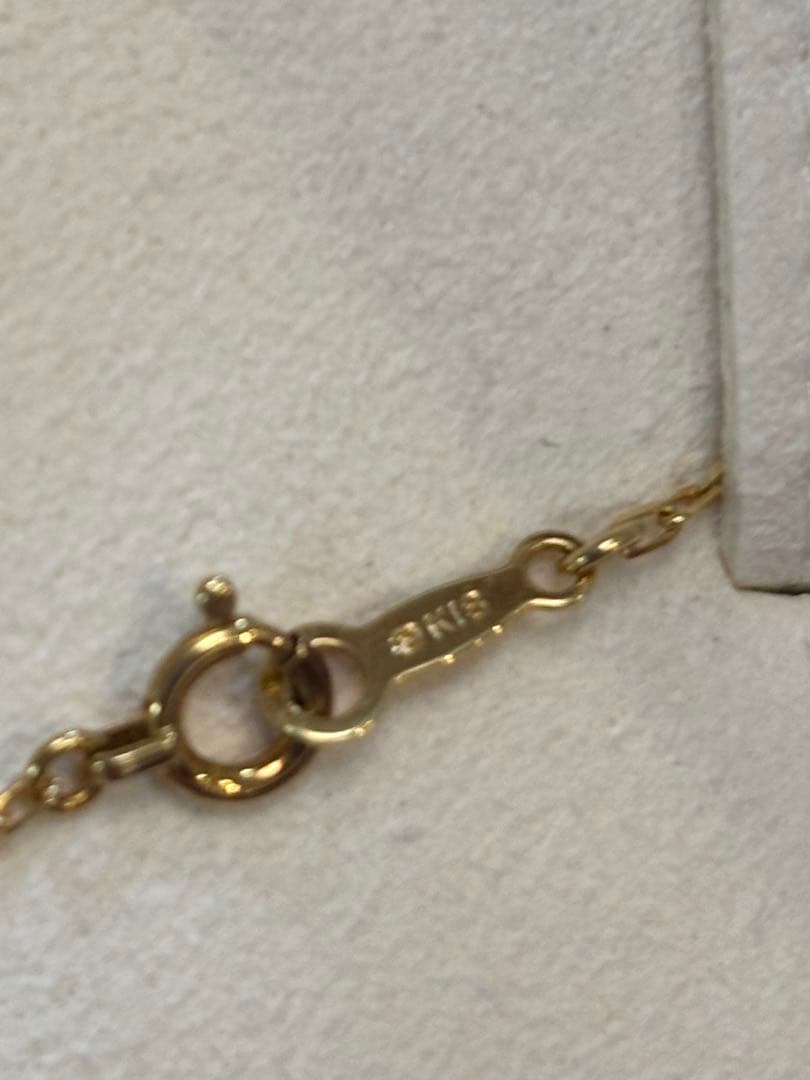 週末お値下げMIKIMOTO ステーションネックレスイエローゴールドk18 9粒