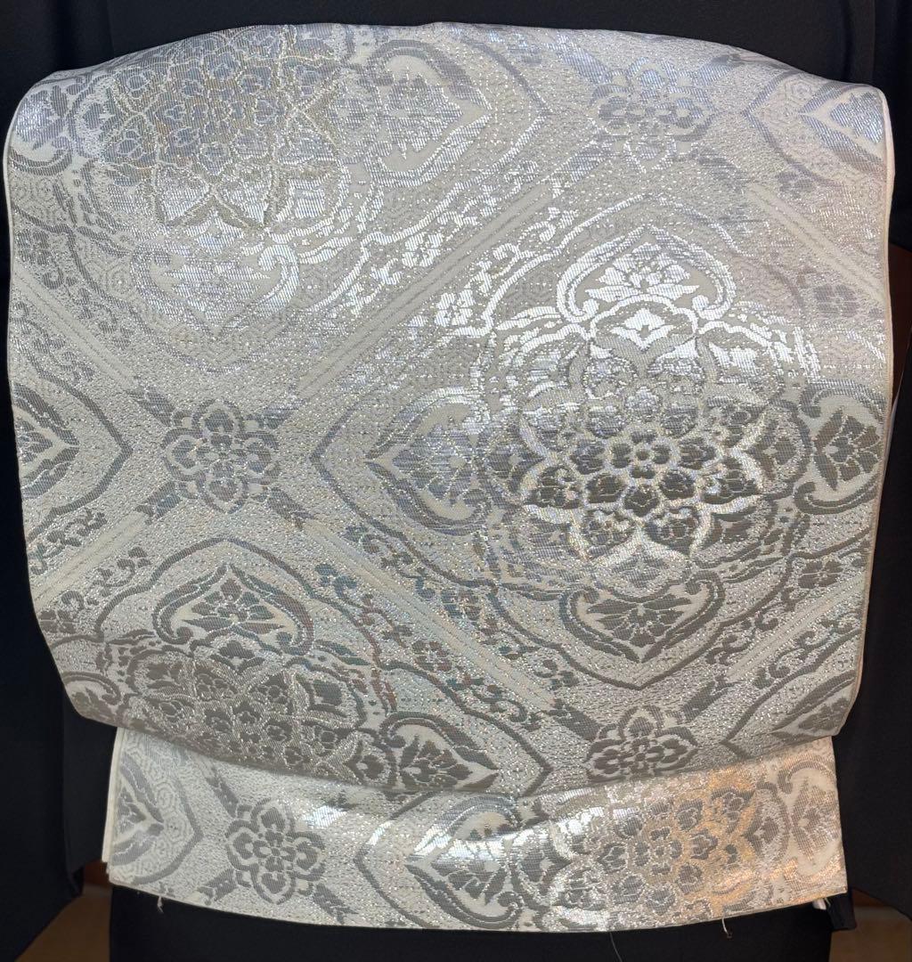 正絹豪華黒留袖6点フルセット 留袖　袋帯　帯締め帯揚げ　長襦袢　末広