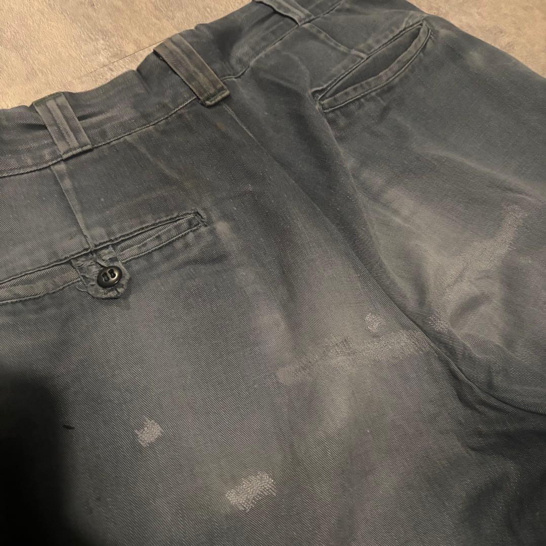 50s vintage ワークパンツ サンフェード ボロ 襤褸 コットン