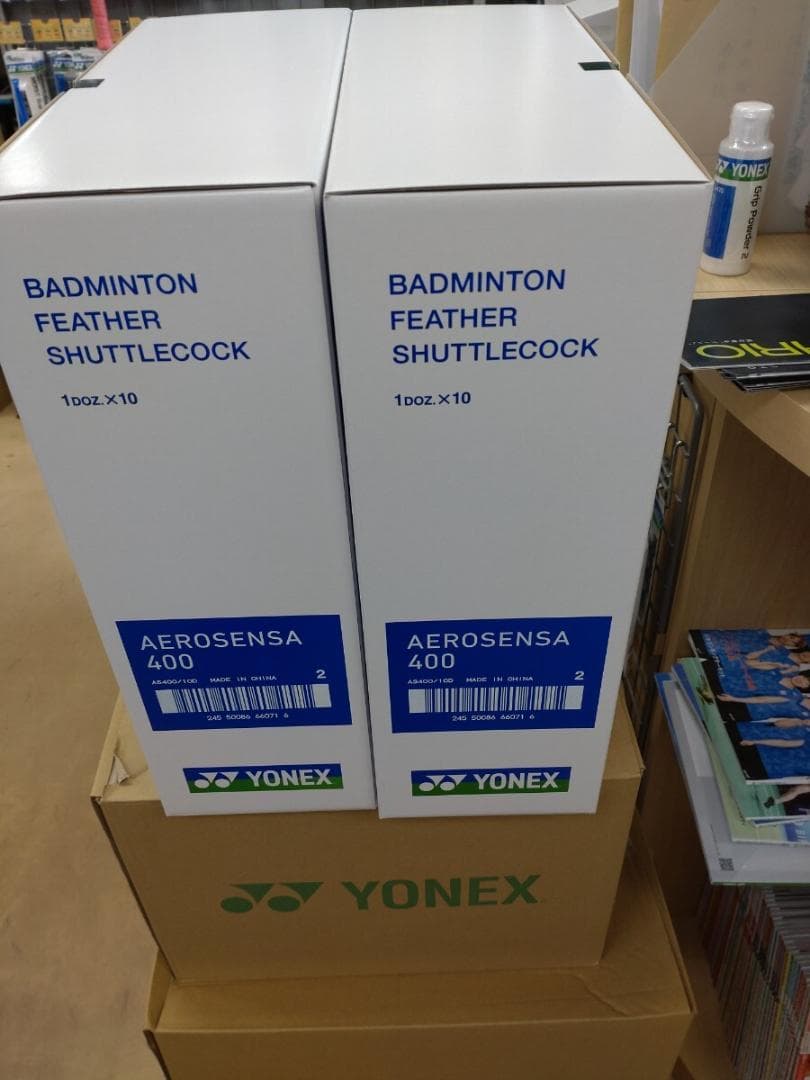 【新品】YONEX AEROSENSA 400 羽根シャトル 2箱　練習用