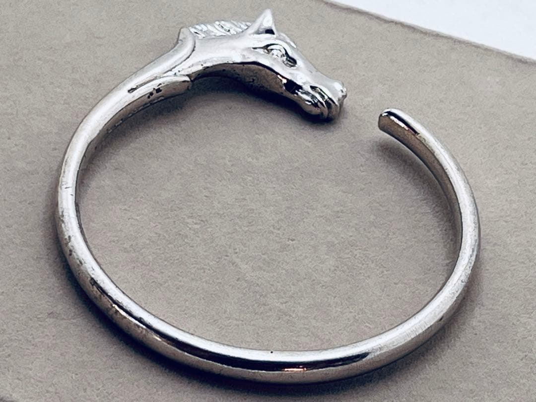 c164 ヴィンテージ　希少　HERMES エルメス　シュバルホース　バングル