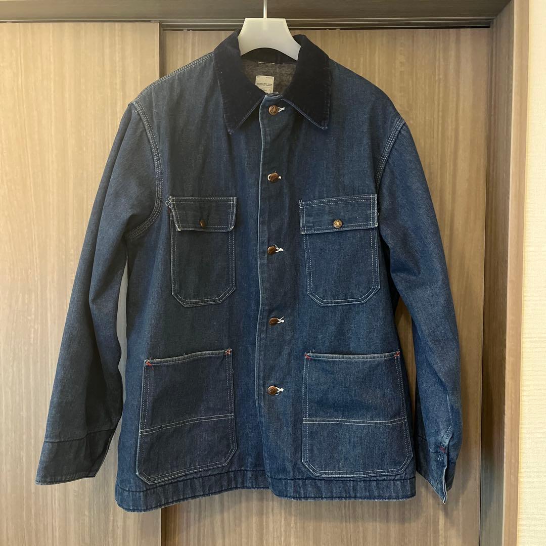 最終値下げ 濃紺 BIGMAC 70s デニムカバーオール XL程度