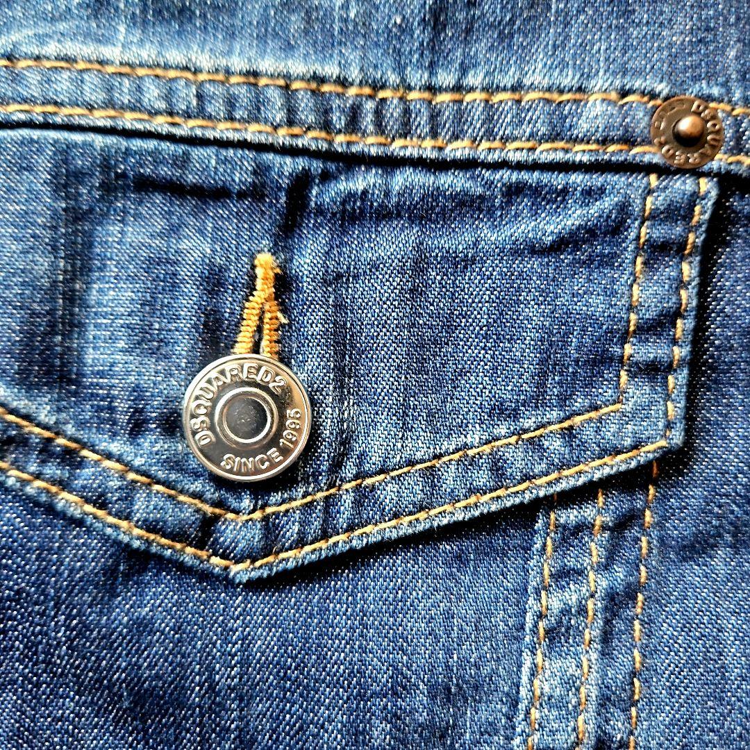 美品⭐ディースクエアード デニムオールインワン36ツナギジャンプスーツジーンズ