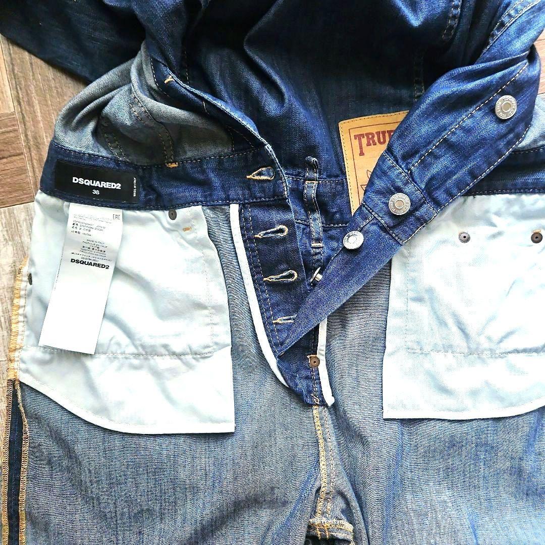 美品⭐ディースクエアード デニムオールインワン36ツナギジャンプスーツジーンズ