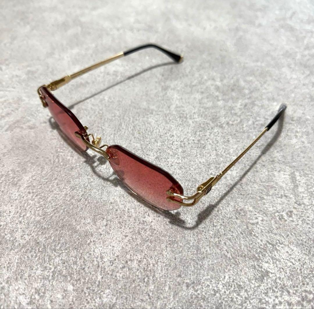 1*1様 James oro RED TINT OPUS リムレスサングラス