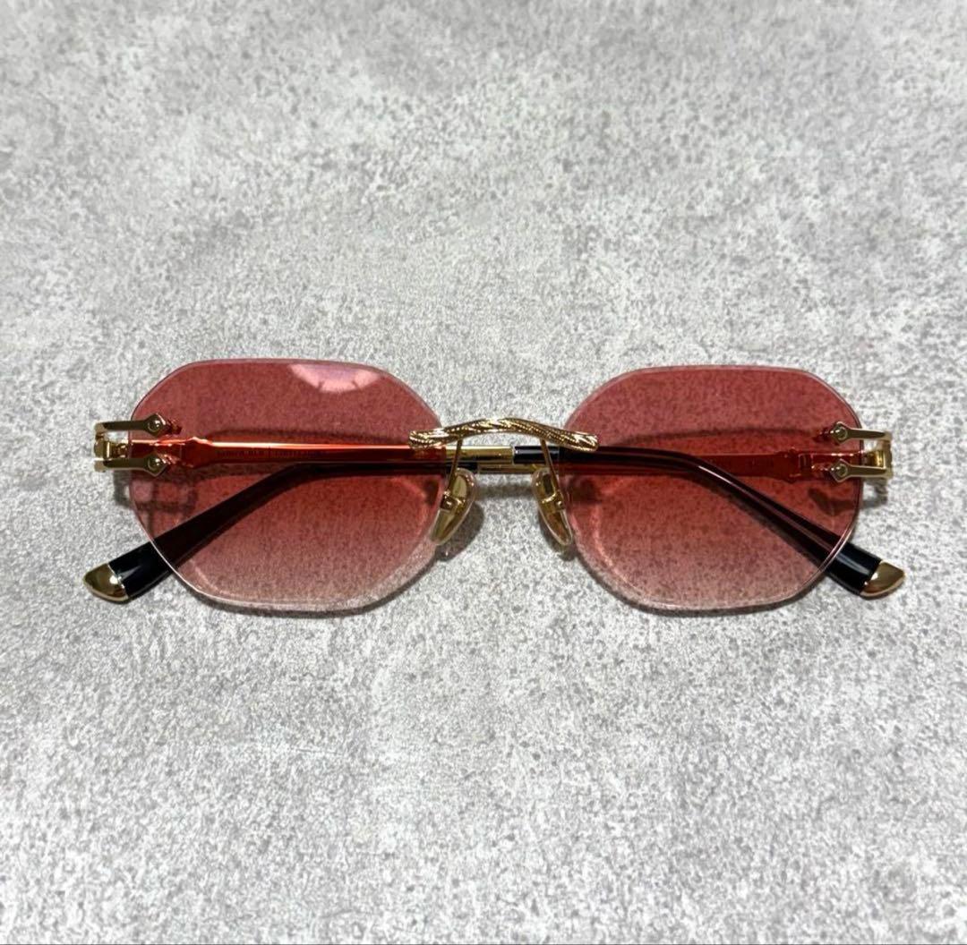 1*1様 James oro RED TINT OPUS リムレスサングラス