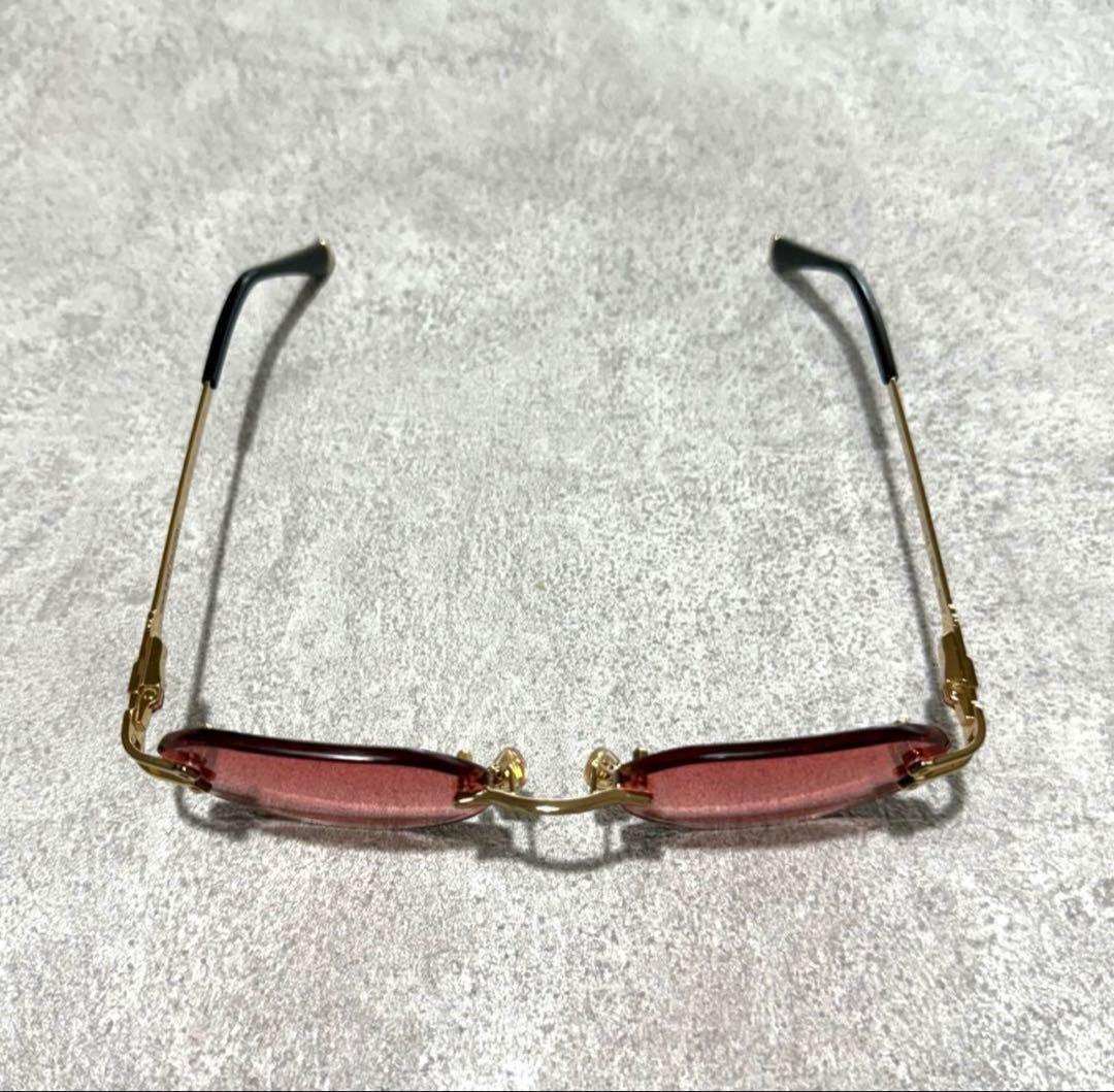 1*1様 James oro RED TINT OPUS リムレスサングラス