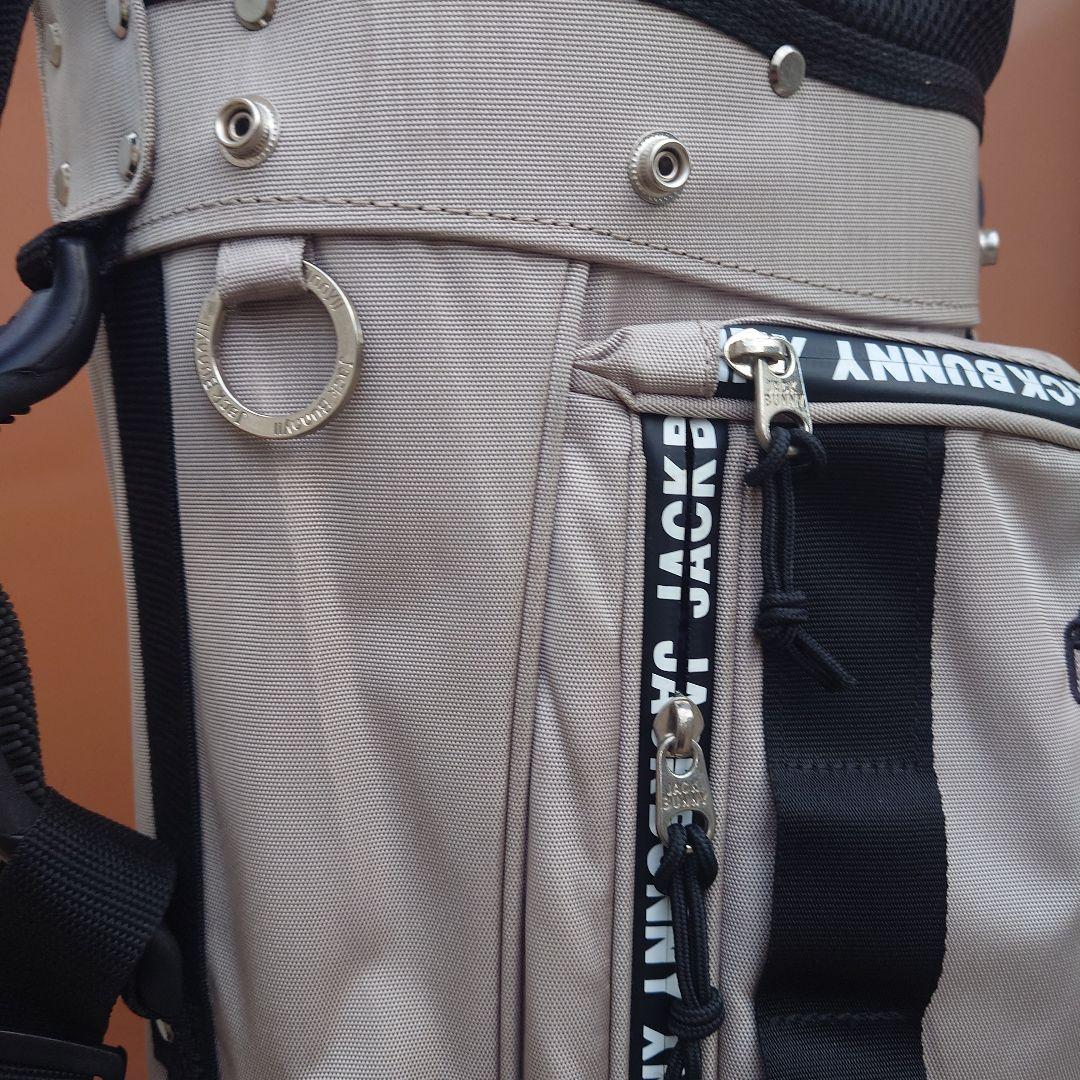 【特価】JACKBUNNY スタンド付きキャディバッグ ベージュ