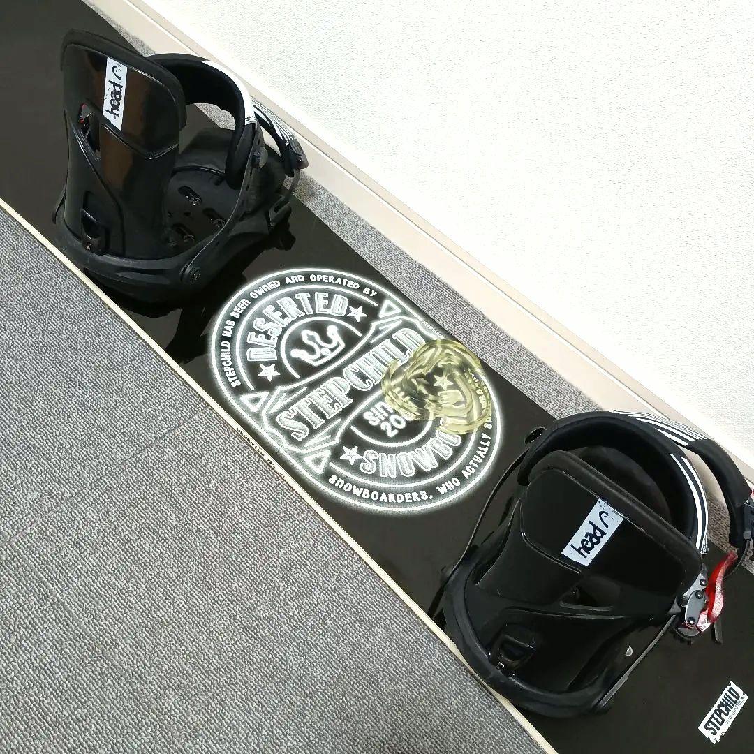 スノーボードセット STEP CHILD 154cm DESERTED HEAD