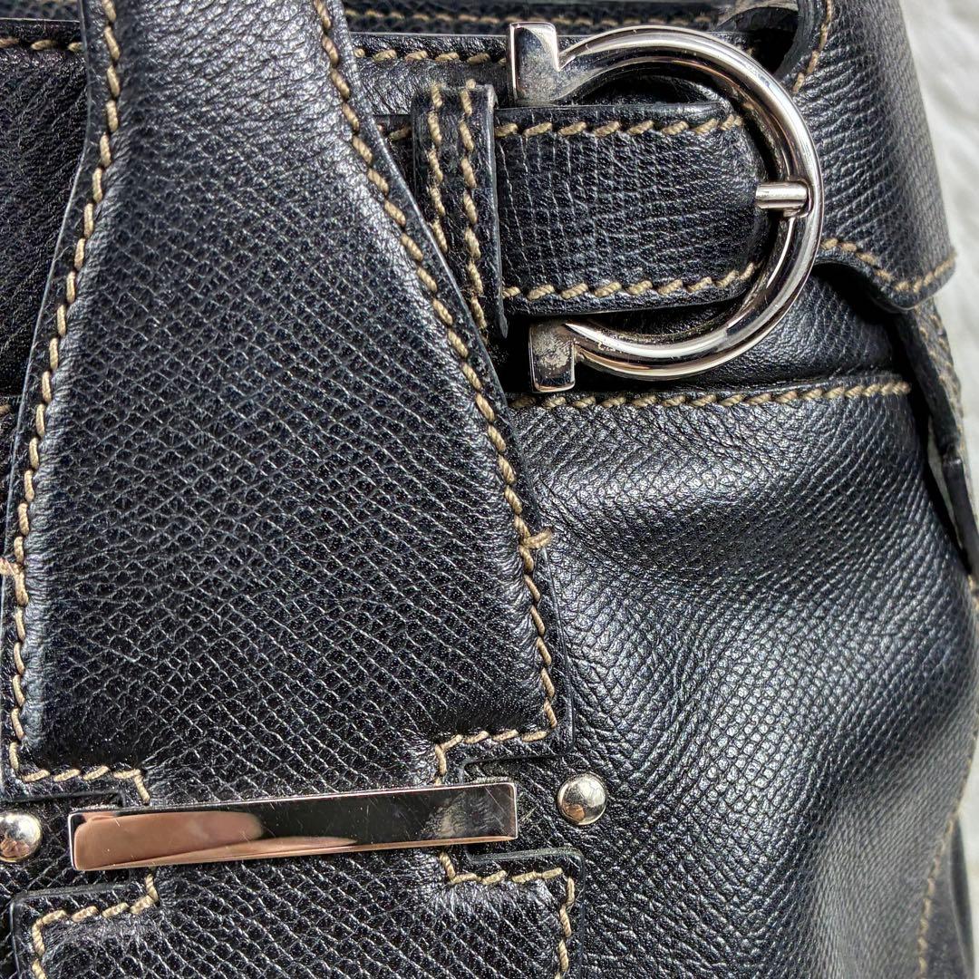 美品✨サルヴァトーレフェラガモ ビジネス トートバッグ レザー ガンチーニ