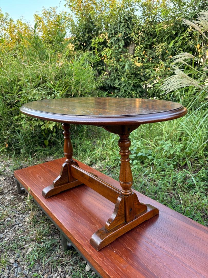 三越ブルージュ/カントリーハウス　オーバル型センターテーブル　ローテブル