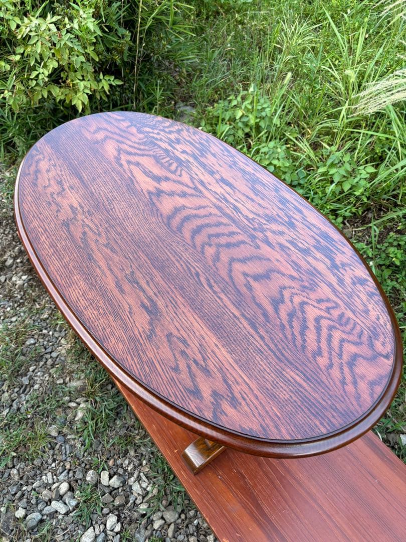 三越ブルージュ/カントリーハウス　オーバル型センターテーブル　ローテブル