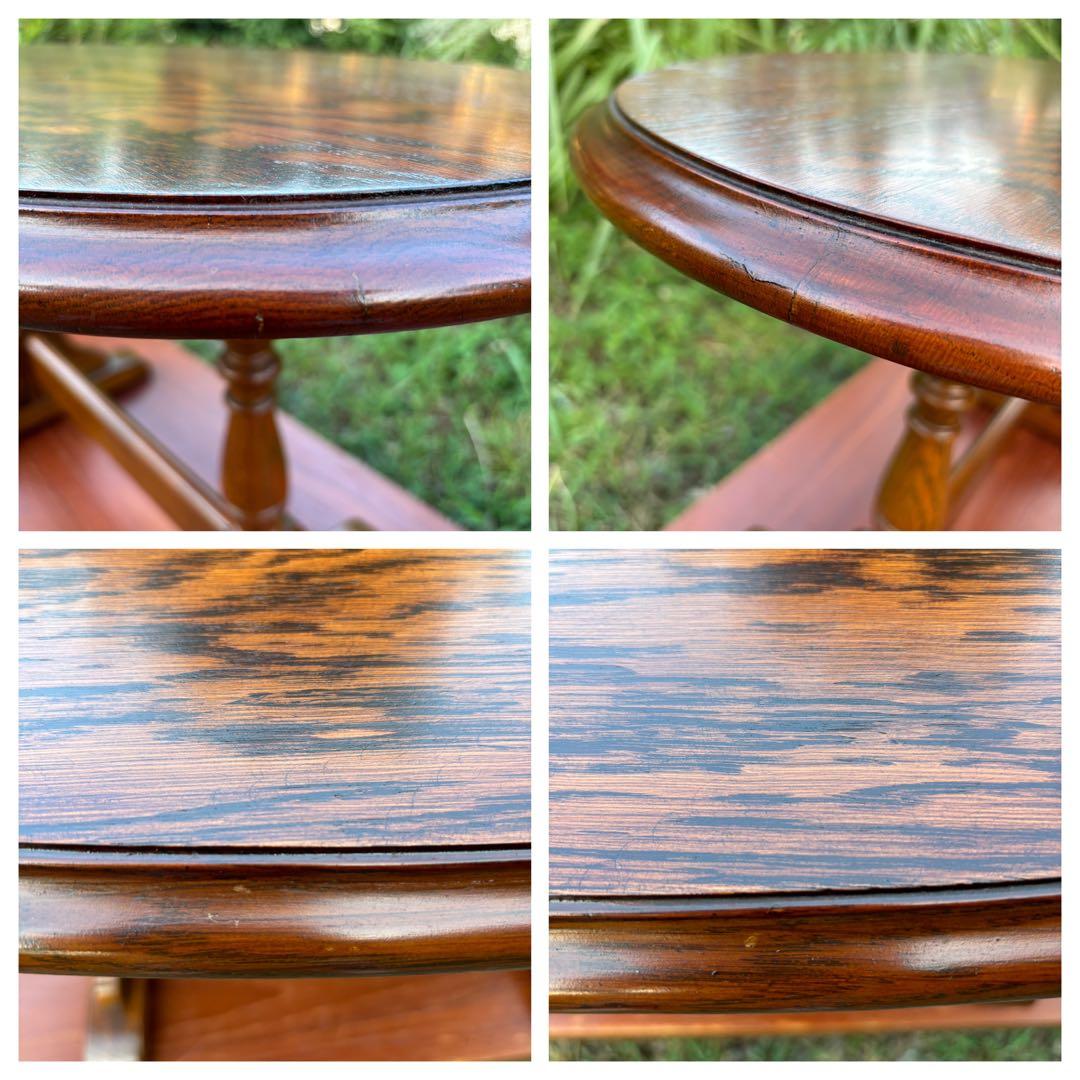 三越ブルージュ/カントリーハウス　オーバル型センターテーブル　ローテブル