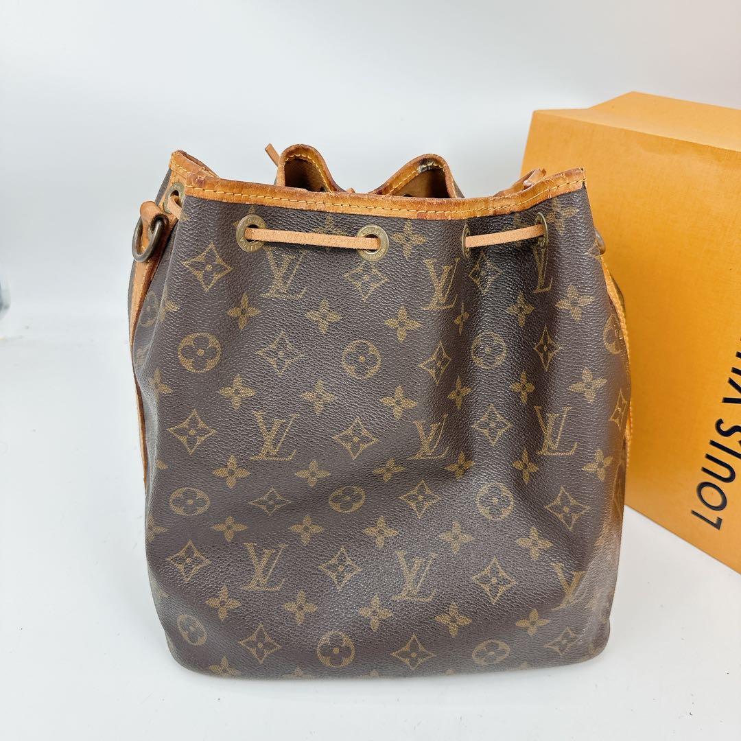 ルイヴィトン　モノグラム　巾着　プチノエ　純正ショルダーストラップ