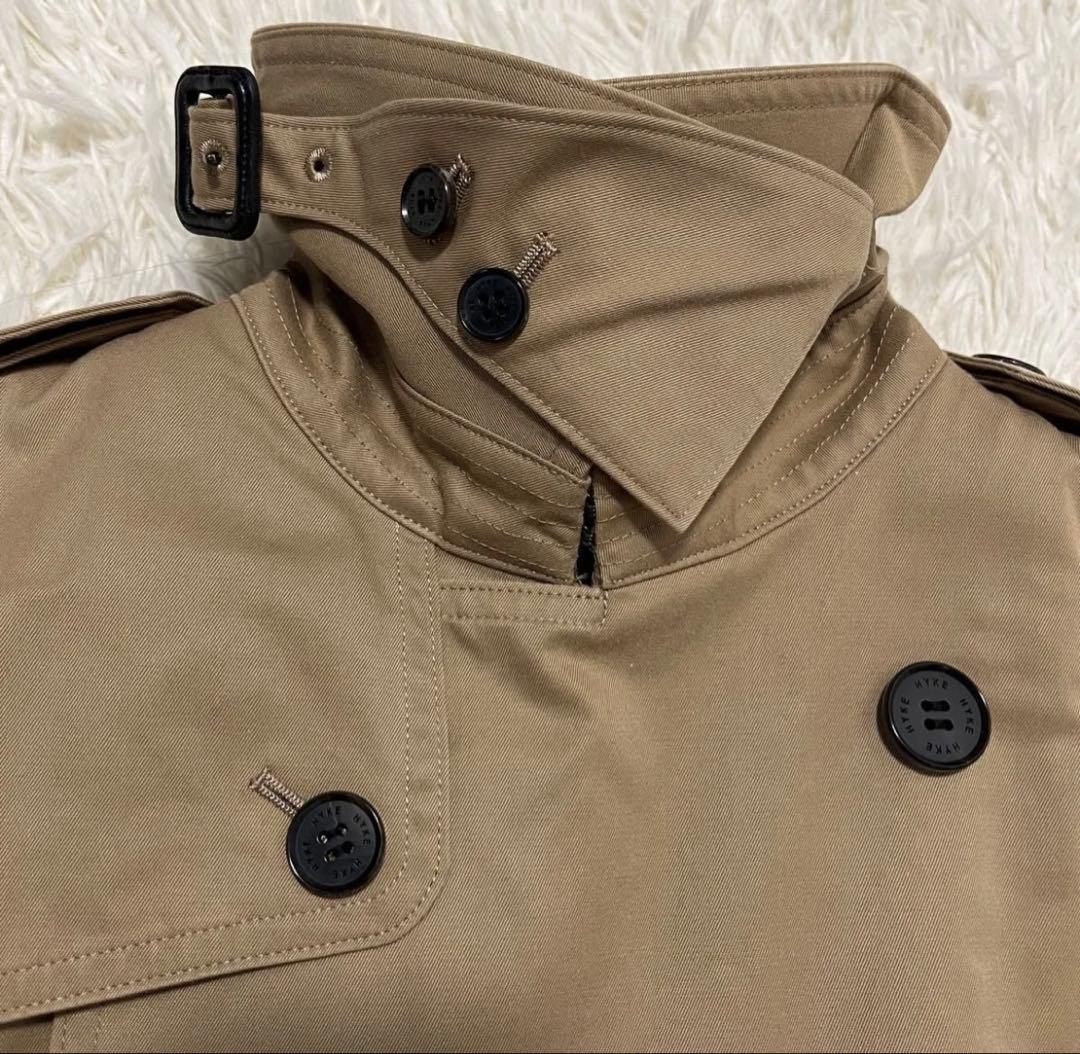 【美品】ハイク　トレンチコート　ブラウン ウールライナー付き　Ｌ