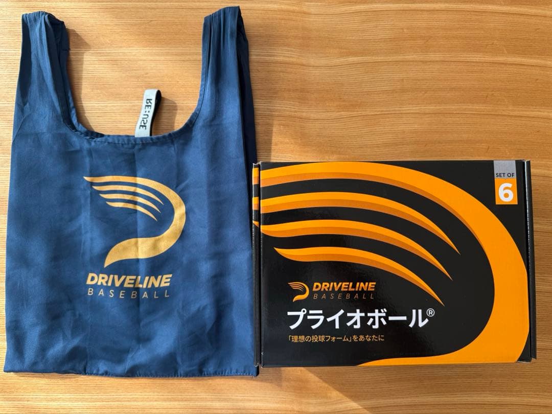 ドライブラインベースボール　プライオボール6個　ロゴ入りミニキャリーバッグ付き