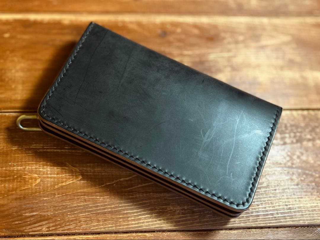 トラッカーウォレッTW-03 ショートトラッカーウォレット 新喜皮革 コードバン