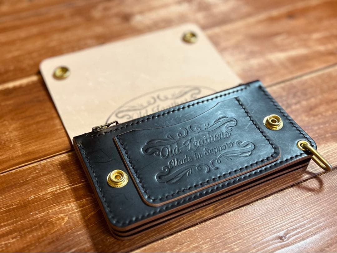 トラッカーウォレッTW-03 ショートトラッカーウォレット 新喜皮革 コードバン