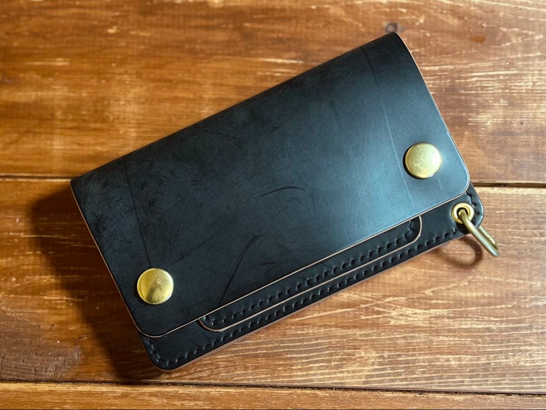 トラッカーウォレッTW-03 ショートトラッカーウォレット 新喜皮革 コードバン