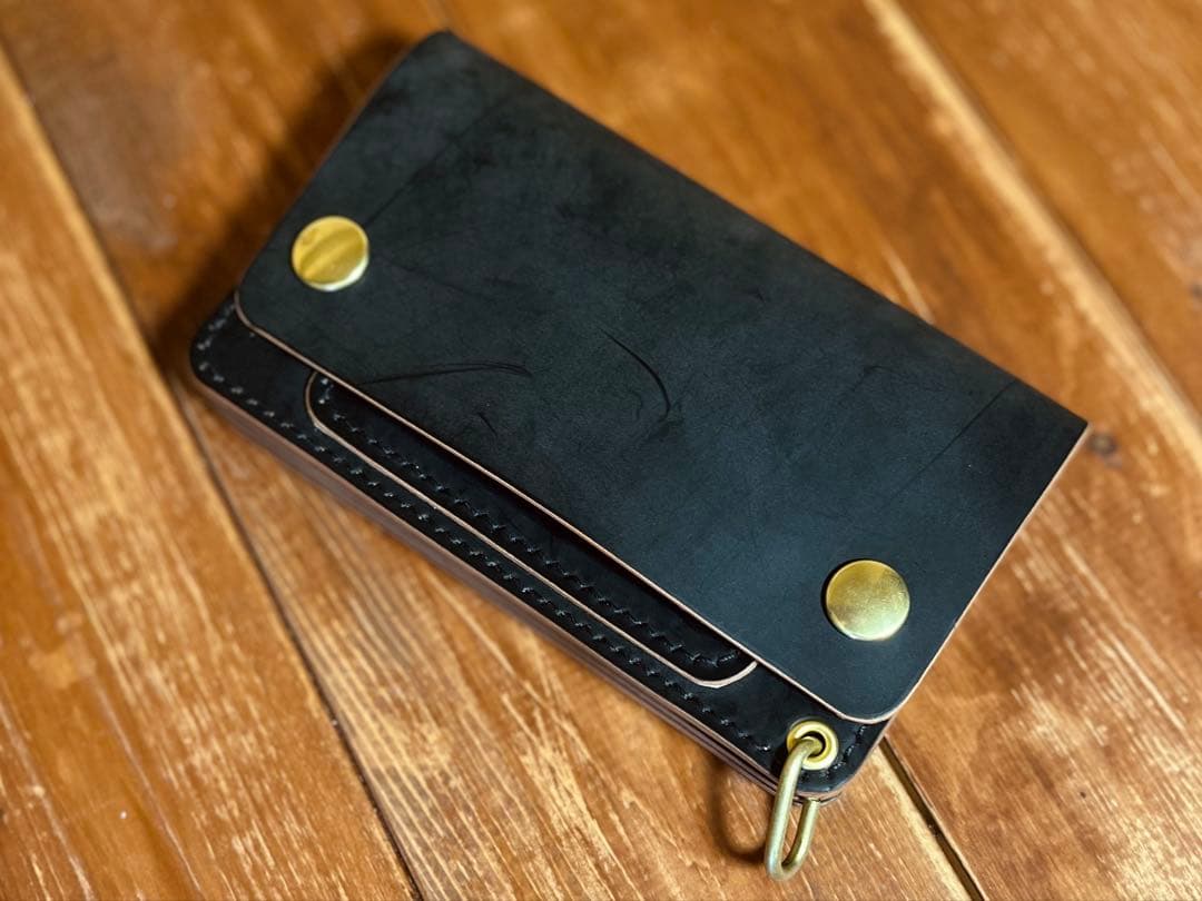 トラッカーウォレッTW-03 ショートトラッカーウォレット 新喜皮革 コードバン