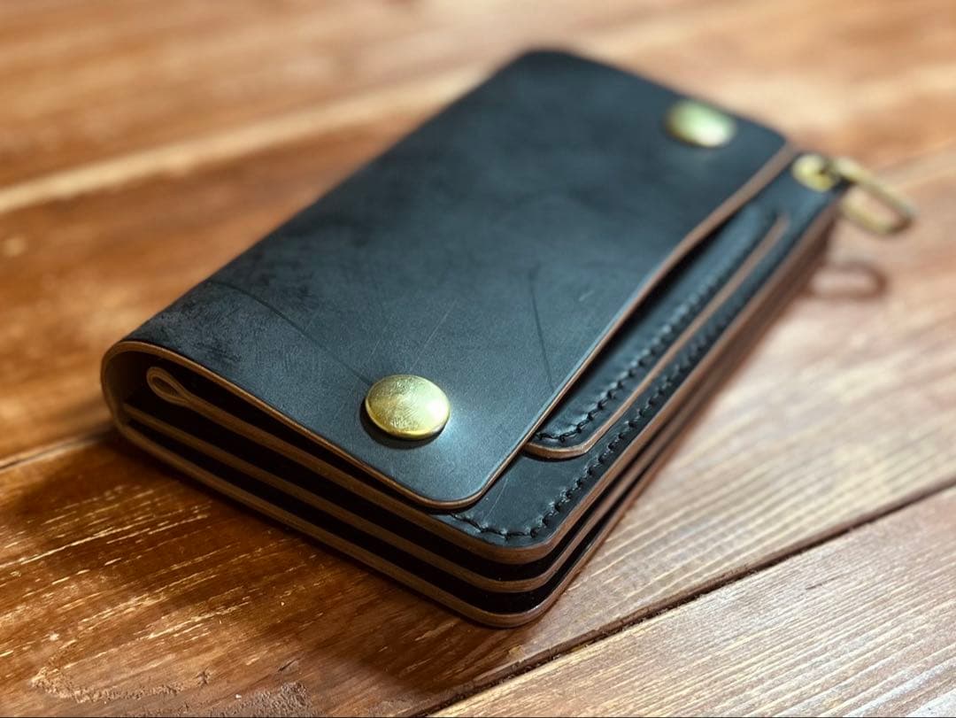 トラッカーウォレッTW-03 ショートトラッカーウォレット 新喜皮革 コードバン