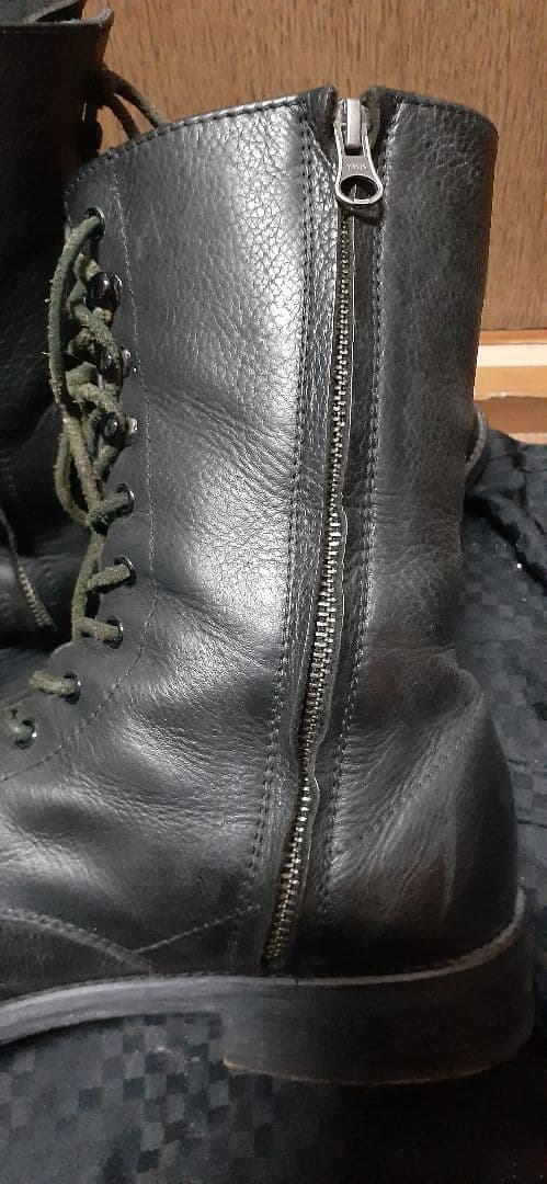 パドローネ　レースアップブーツ　サイドジップ 11ホール　27cm