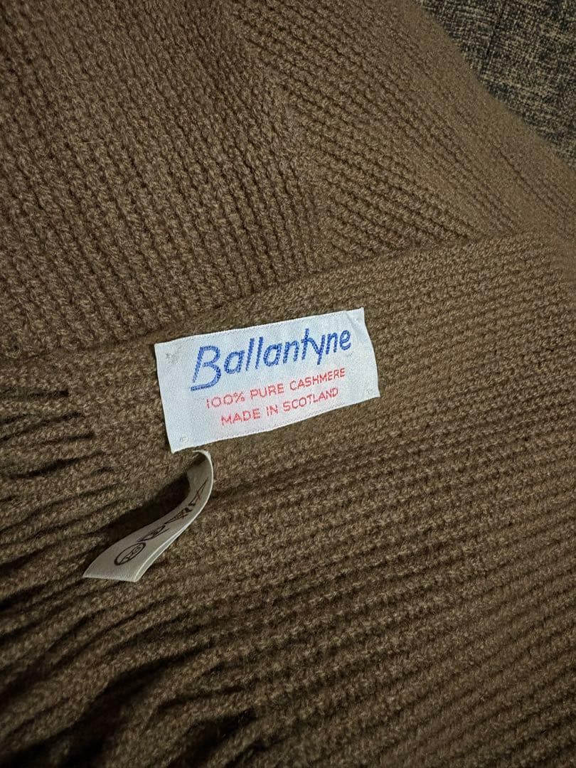 Ballantyne 100% カシミアマフラー　旧ロゴ　美品　最終値下げ