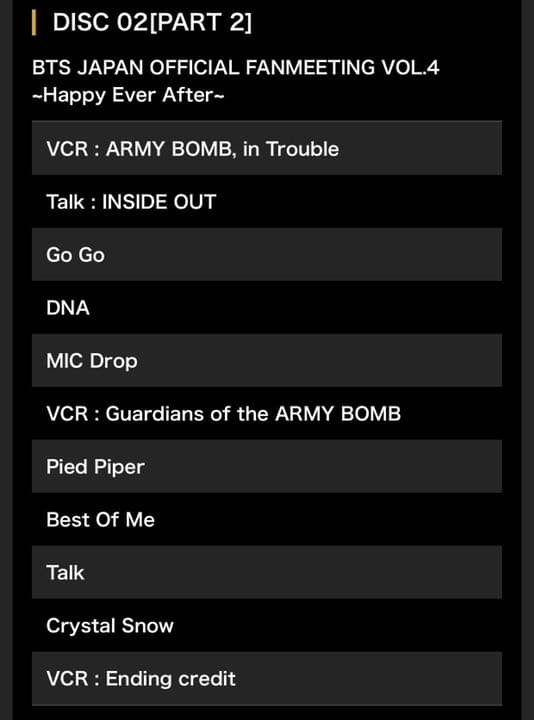 ミュージック BTS JAPAN FANMEETING DVD