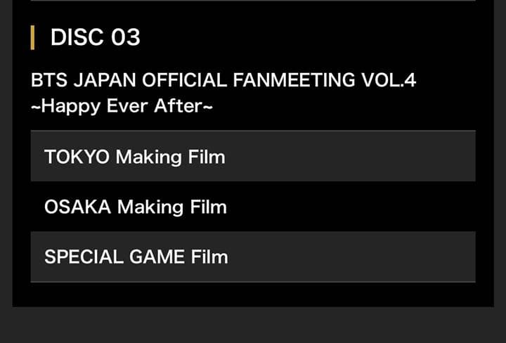 ミュージック BTS JAPAN FANMEETING DVD