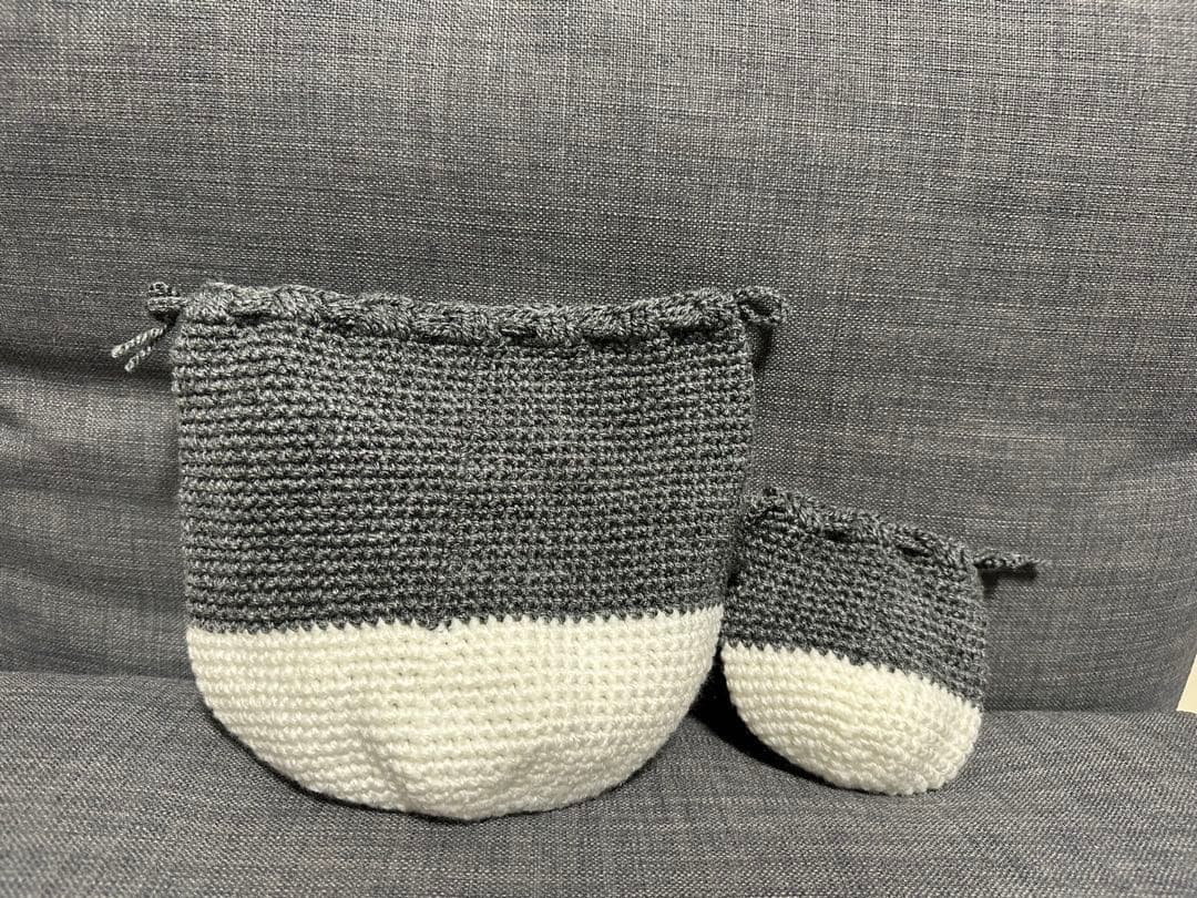 ハンドメイド　巾着袋　ペットボトルカバー