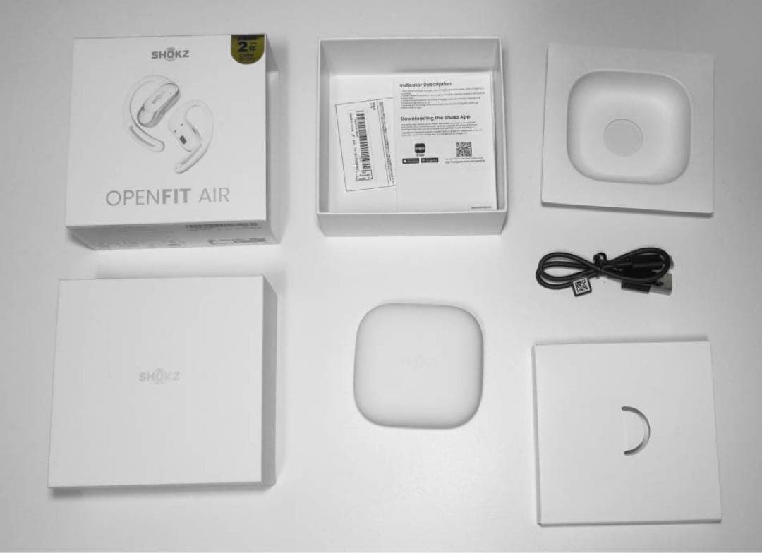 SHOKZ OpenFit Air ホワイト 中古品