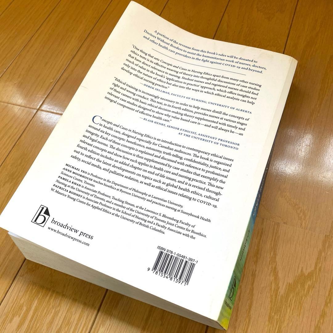 洋書 Concepts and Cases in Nursing Ethics