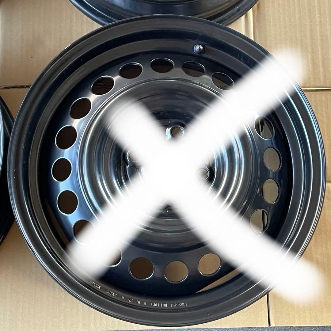 送料込み　②日産　E13ノート後期　純正鉄ホイール　新車外し　①と同時購入必須