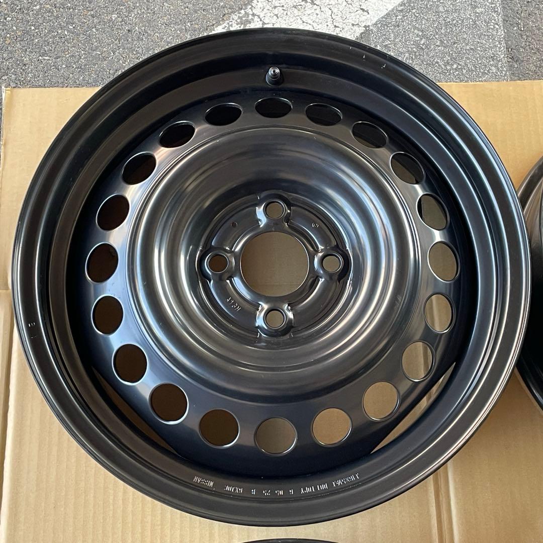 送料込み　②日産　E13ノート後期　純正鉄ホイール　新車外し　①と同時購入必須