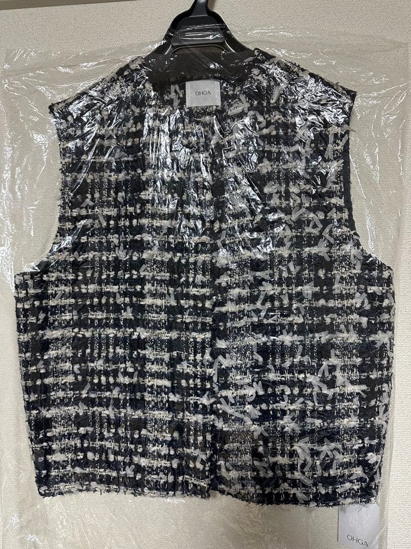 OHGA ツイードベスト　新品　タグ付