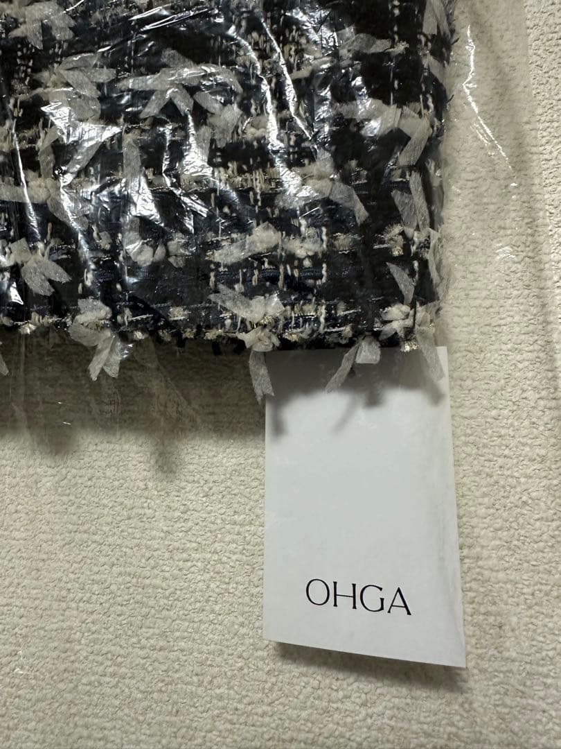 OHGA ツイードベスト　新品　タグ付