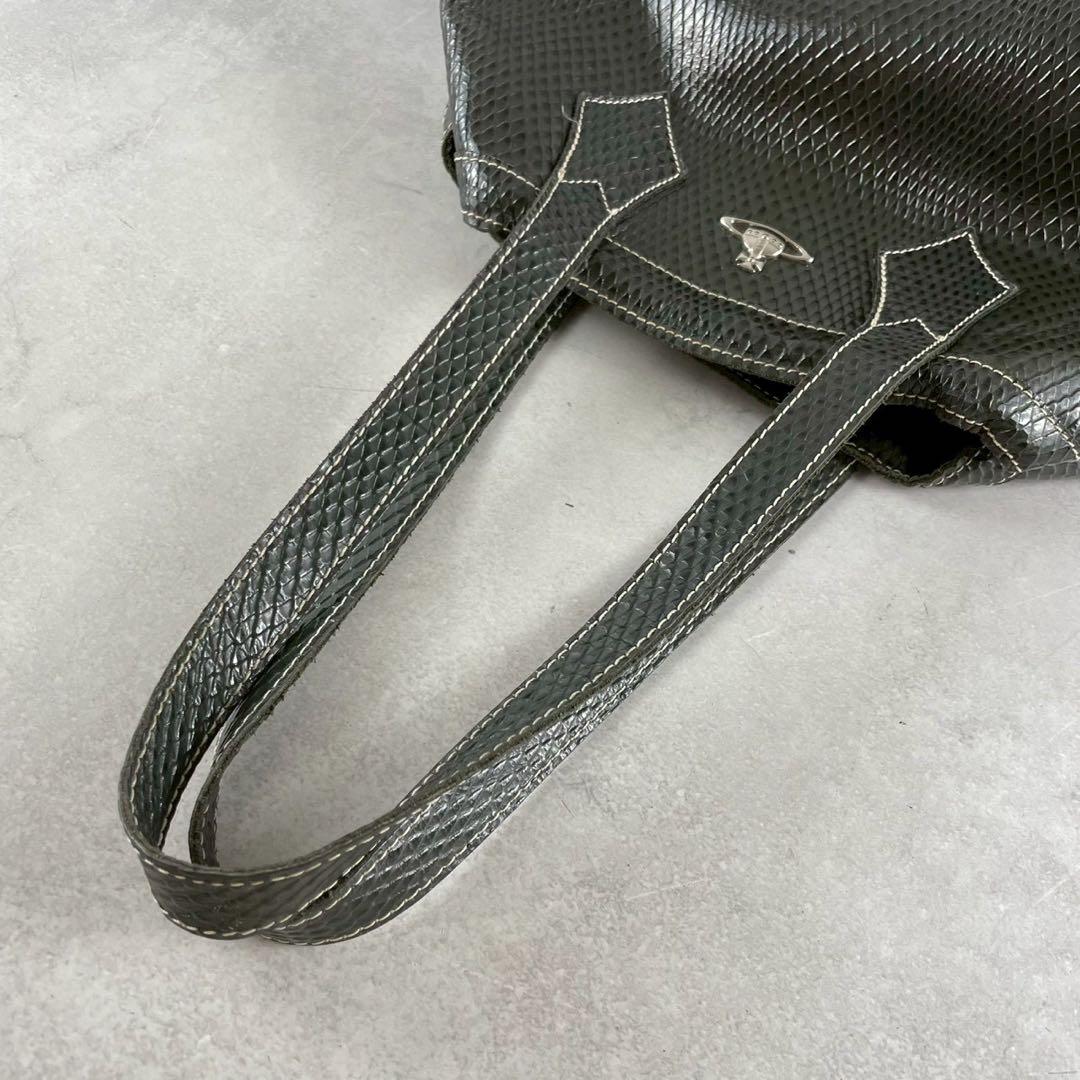 りえ太様　ヴィヴィアンウエストウッド　トートバッグ　レザー　エキゾチック　オーブ